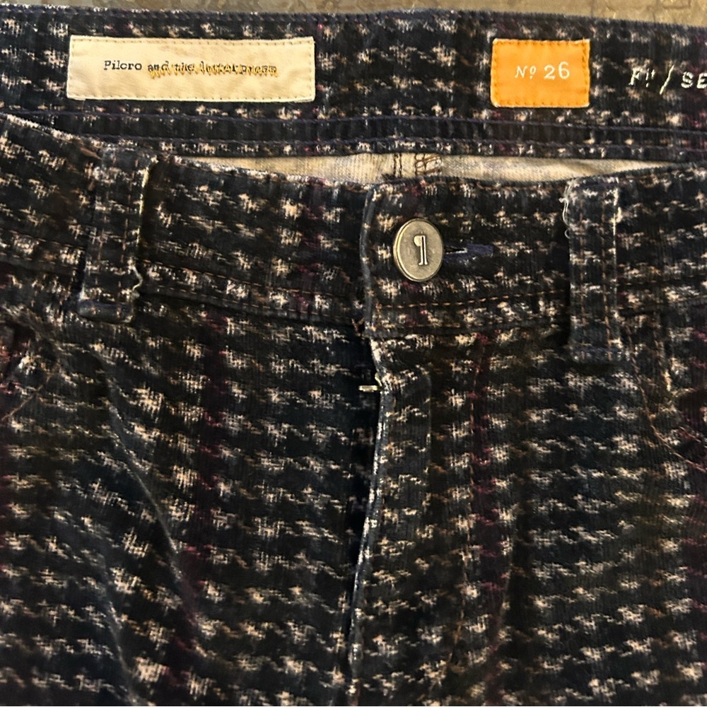 Pilcro and Letterpress Women's Dark Patterned Jeans